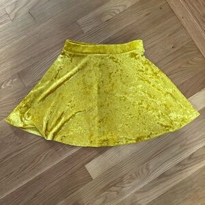 Forever 21 Yellow Skater Mini Skirt for Cocktail